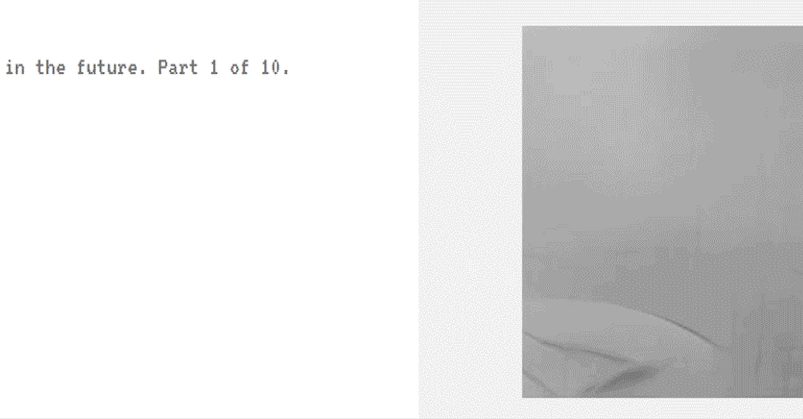 Sometime in the future 1/10