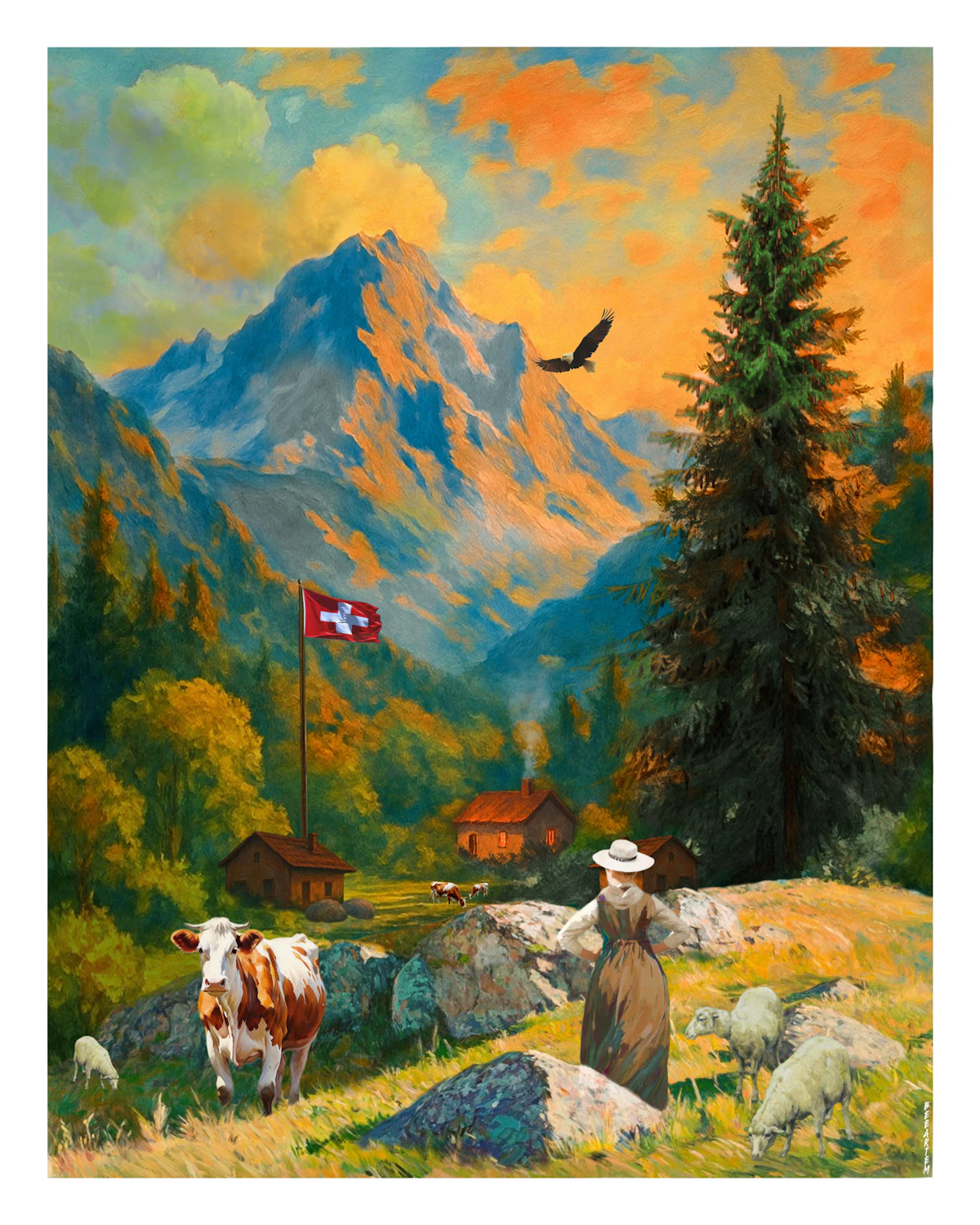 The Shepherdess In The Hills