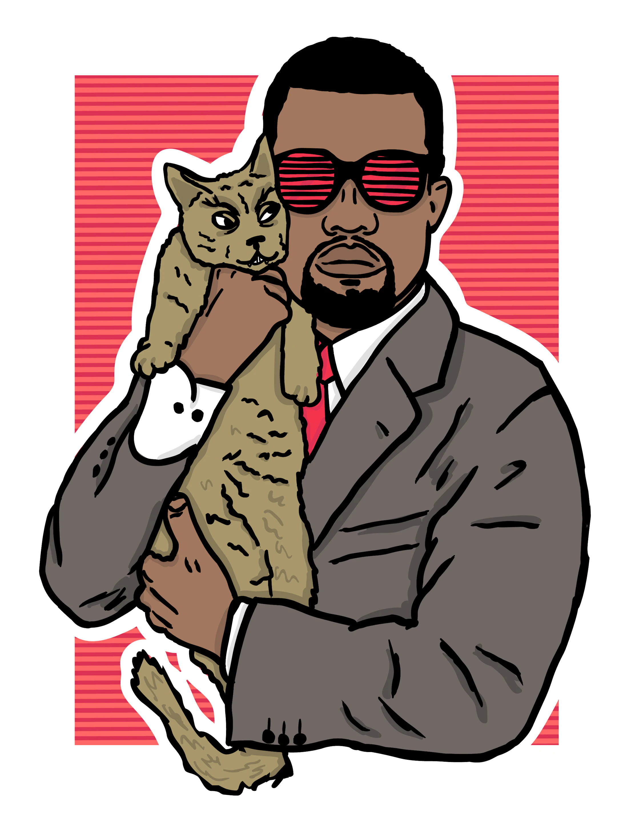 Rappers and Cats: Kanye West